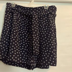 Navy blue and white Ann Taylor shorts
